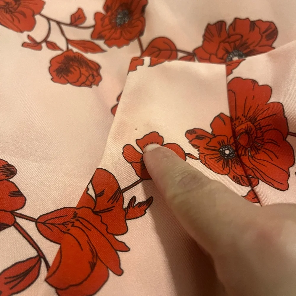 Adrianna Papell Living Blooms‎ Ruffle Flare Midi Floral Dress Size 2 - Picture 8 of 9